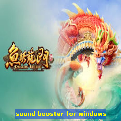 sound booster for windows